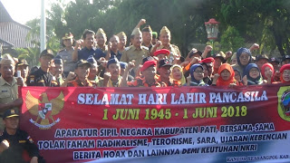 Bupati Pati Melakukan Ikrar Bersama Elemen “NKRI HARGA MATI…!!”