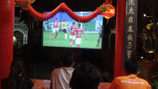 Klenteng Hok Tik Bio Memaksimalkan Tempat untuk Nobar