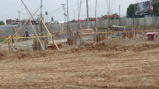 Progres Pembangunan Taman di Ujung JLS Sokokulon Maksimal