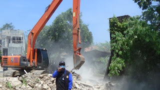 Penertiban Kawasan Sabuk Hijau Waduk Gembong Kerahkan Puluhan Petugas