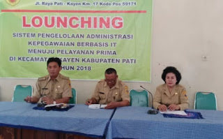 Kecamatan Kayen, Layani Administrasi Kepegawaian Berbasis IT