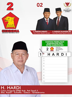 Wakil Ketua DPRD Pati; H Hardi;Pertanian dan Pendidikan Skala Prioritas