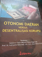 DUA BUKU TERMINOLOGI KORUPSI DAN INVESTASI DAERAH MENIMBULKAN POLIMEK KETIDAK PASTIAN HUKUM