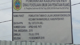 Hari Kalender Terakhir Pekerjaan Pembangunan Taman Bandeng