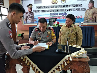 Penandatanganan Kerjasama Pengamanan Pemilu