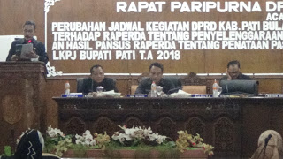 Bupati Sampaikan LKPJ 2018 dalam Rapat Paripurna DPRD