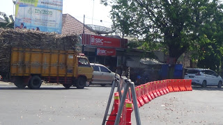 Hari Pertama Larangan Truk Masuk Kota