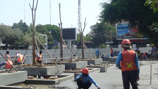 Gagal Kejar Progres 55 Persen Proyek Revitalisasi Alun-alun