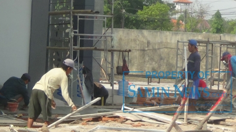 Foto-foto Janji Rekanan Empat Hari Pekerjaan Pembangunan Gedung Bappeda Tuntas