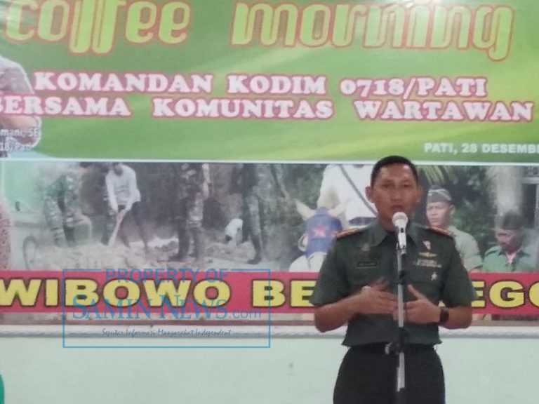 Dandim Pati Gelar Coffe Morning Bersama Wartawan