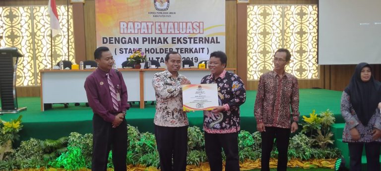 Evaluasi Pemilu Tahun 2019, KPU Pati Rakor dengan Stakeholder