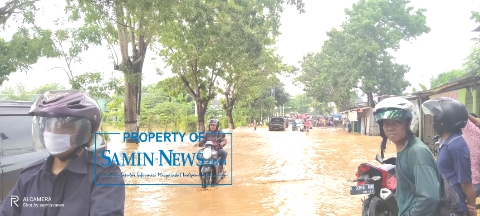 Banjir Menggenangi Beberapa Ruas Jalan Utama di Pati
