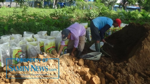 PDAM Tempatkan Karung Berisi Tanah di Tepi Alur Kali Simo