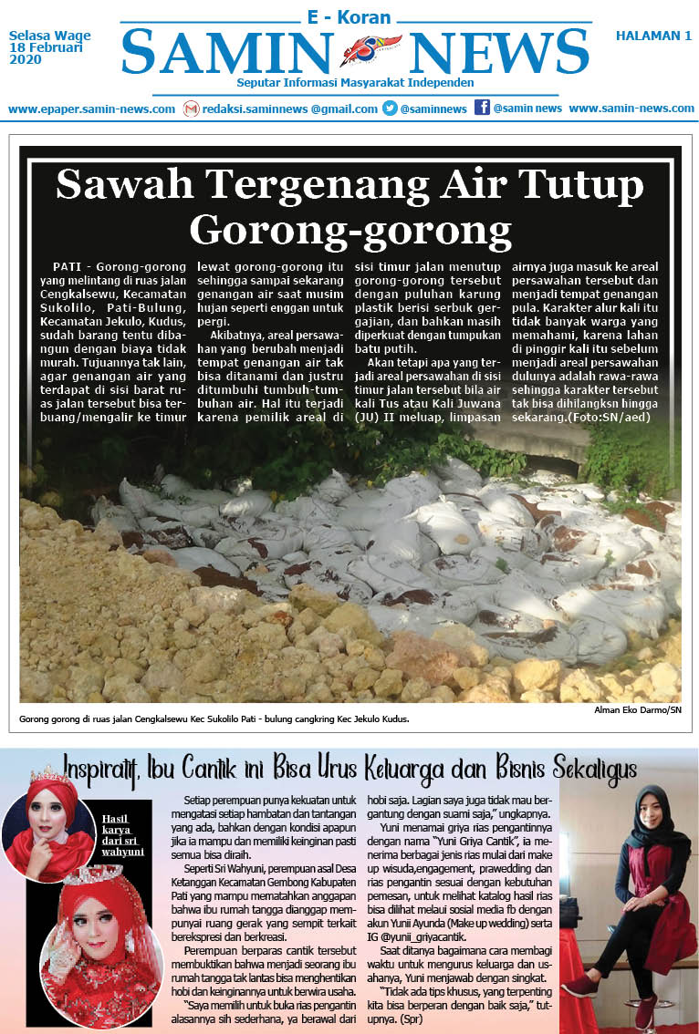 E-Koran Samin News Edisi 18 Februari 2020
