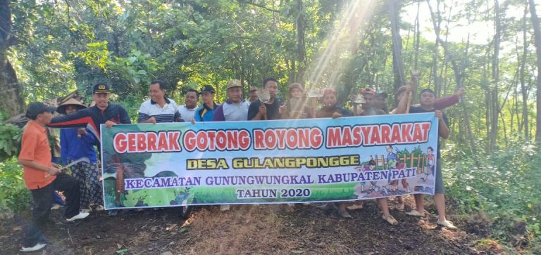 Jelang TMMD, Warga Gulang Pongge Gelar Gotong Royong