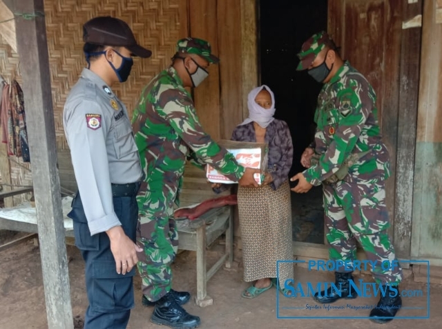 Gandeng Perbankan, Kodim Pati Salurkan 175 Paket Sembako