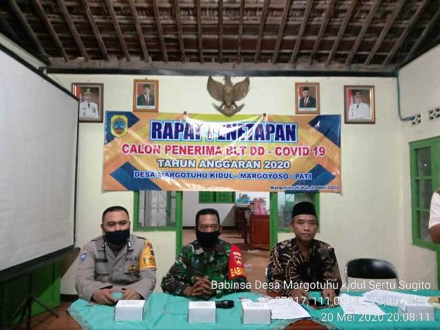 Pemdes Margotuhu Kidul Gelar Rapat Calon Penerima BLT Dana Desa