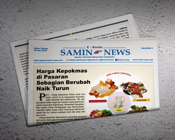 E-Koran Samin News Edisi 16 Mei 2020