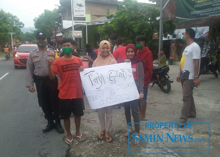 Komunitas IPANG Bersama Hadroh Hubbul Khoir Bagikan Masker dan Takjil Gratis