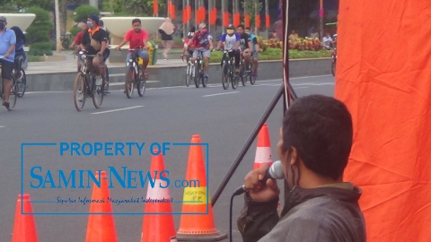 Masuk Kawasan Alun-alun Harus Bermasker