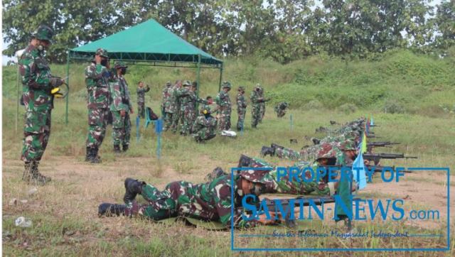 Kodim Pati Laksanakan Latihan Menembak Laras Panjang di Lapangan Sirwondo