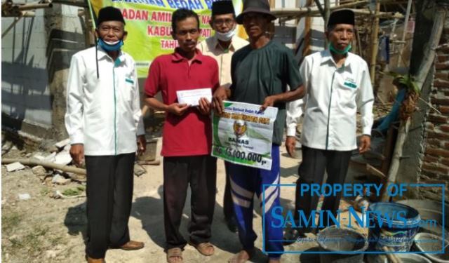 Usulan dari Kapolres, Baznas Laksanakan Bedah Rumah di Desa Talun