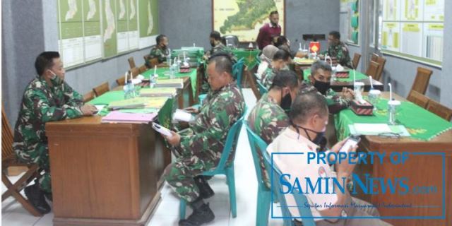 Tim Dalprog Kodam IV Diponegoro Lakukan Pengecekan Proker di Kodim Pati