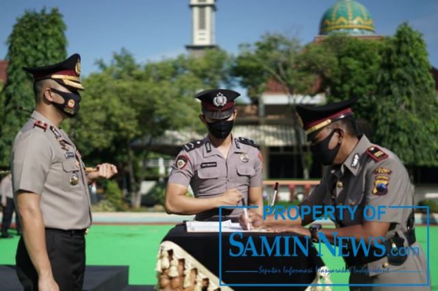 Tiga Perwira Utama Polres Pati Jalani Sertijab