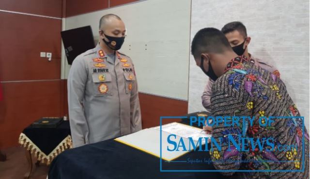 Ruang PPKO Menjadi Saksi Sumpah dan Penandatanganan Intergritas Polres Pati