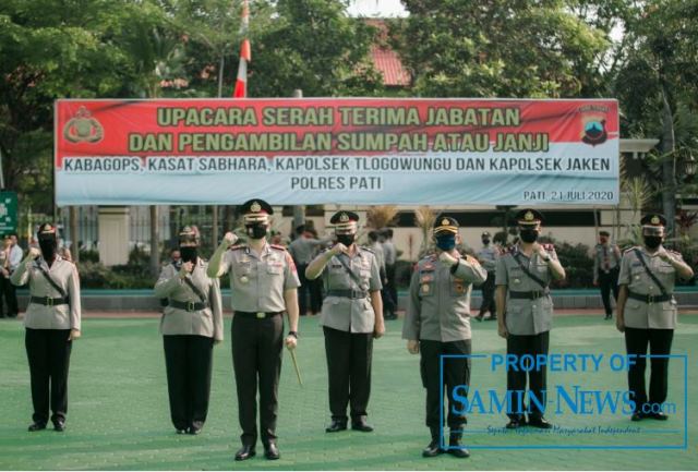 Kapolres Pati Pimpin Sertijab  Enam Pejabat Polres Pati