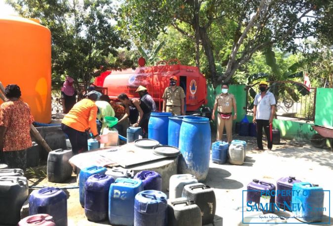 Kekeringan Air Bersih, BPBD Droping di Desa Kedungmulyo