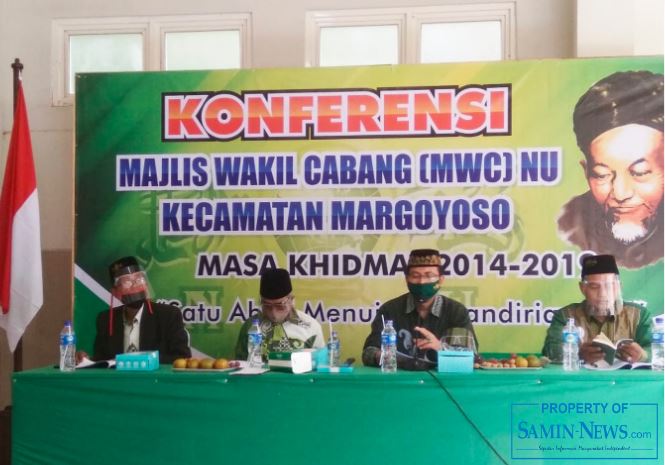 KH Samuin Terpilih Sebagai Ketua Tanfidziyah dalam Konferensi MWC NU Margoyoso