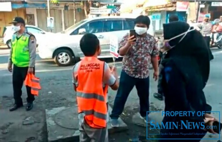 Operasi Masker di Sekitar Pasar, oleh Jajaran Polsek Weleri