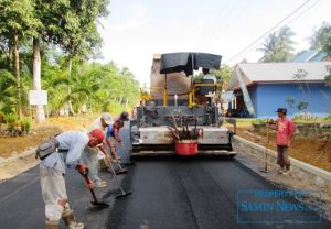 Ilustrasi : pembangunan ruas jalan yang mengalami kerusakan.