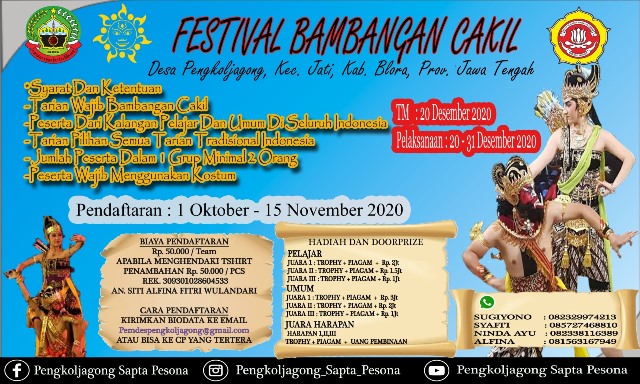 Pemdes Pengkoljagong Gelar Festival Bambangan Cakil