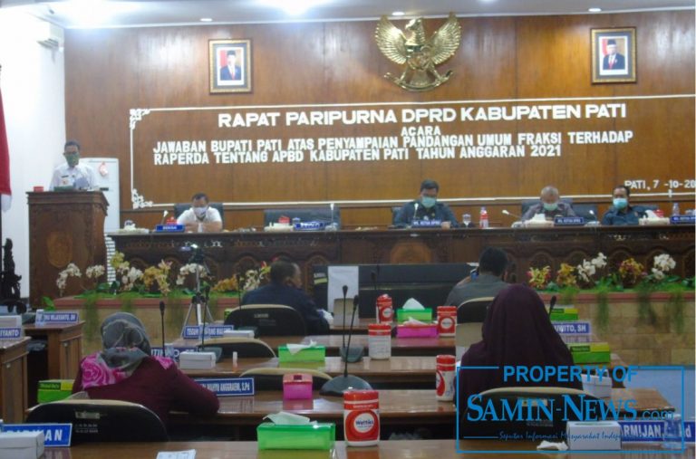 Jawaban Bupati Terkait RAPBD 2021 Akomodir Pandangan Fraksi