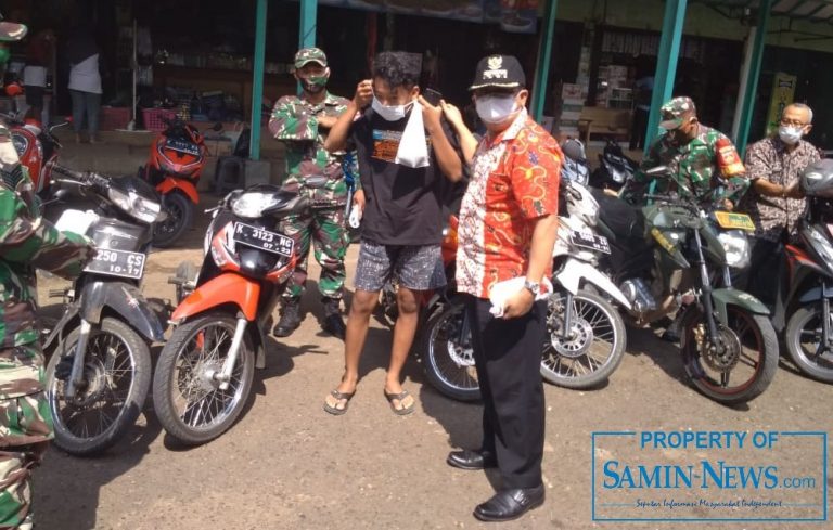 Operasi Yustisi di Gembong Selain dengan Rapid Test Juga Bagikan Masker