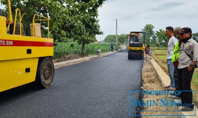 Akses Jalan ke Objek Wisata Goa Pancur Mulai Diperkuat Lapisan Aspal