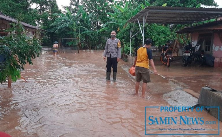 Kapolsek Margorejo; Sejak Dini Ingatkan Warga Sokokulon Soal Banjir Kali Ngasinan