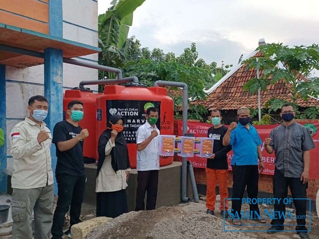 Rumah Zakat Bagun Sarana Pemanen Air Hujan di Desa Sempu