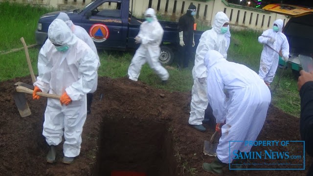 Sore Tadi Dimakamkan Lagi Satu Jenazah dengan Protokol Covid-19