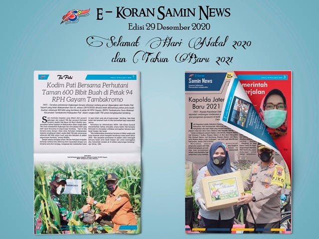 E-Koran Samin News Edisi 29 Desember 2020