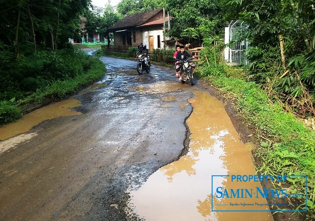 Warga Keluhkan Jalan “Kubangan Kebo” Penghubung Desa Purwosari – Semirejo