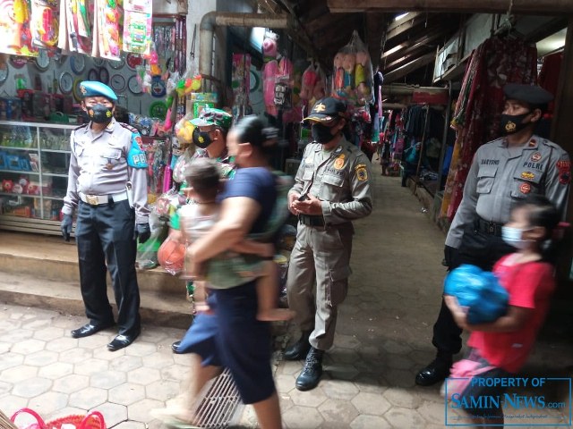 Hampir Tiap Hari Pasar Gembong Jadi Sasaran Operasi Penerapan PPKM