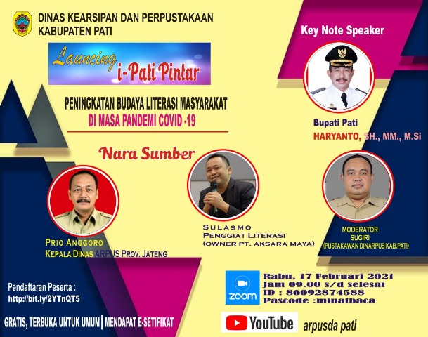 Arpusda Pati Besok Launching Aplikasi iPatiPintar