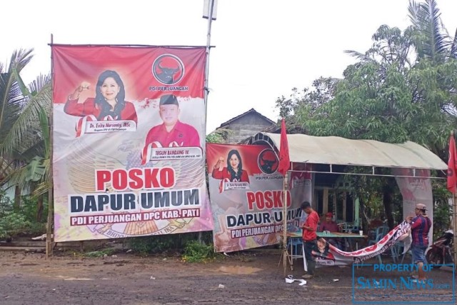 PDI Perjuangan Gerak Cepat Dirikan Posko dan Dapur Umum di Dukuhseti