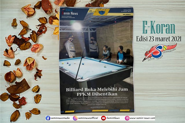 E-Koran Samin News Edisi 23 Maret 2021