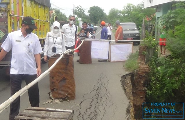 Bidang Binarmarga DPUTR Kabupaten Pati Cek Langsung ke Lokasi Jembatan Kembar yang Pondasinya Ambrol