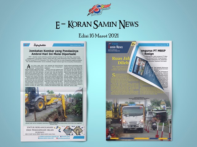 E-Koran Samin News Edisi 16 Maret 2021