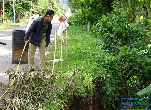 Talud di Ruas Jalan Tlogowungu-Sitiluhur yang Ambrol Segera Diperbaiki